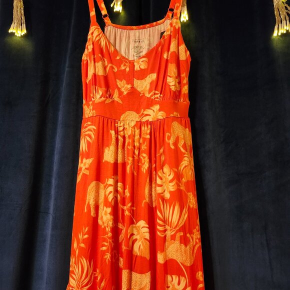 Torrid Orange Jungle Animal Print Dress - Picture 5 of 7